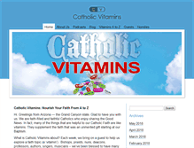 Tablet Screenshot of catholicvitamins.com